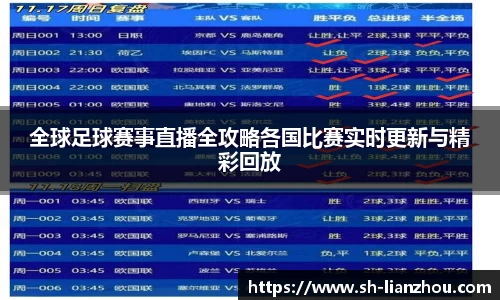 全球足球赛事直播全攻略各国比赛实时更新与精彩回放